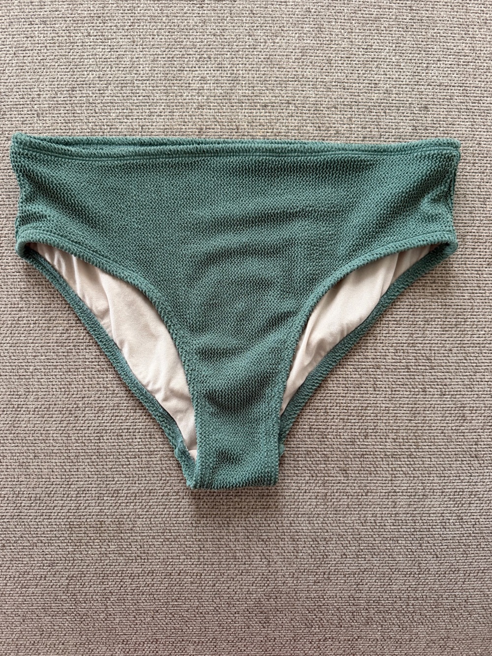 Women's High-Waist Bikini Bottom in green